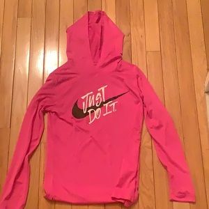 A Nike hoodie